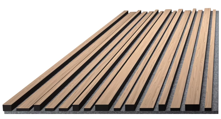 3D Walnut grey felt
